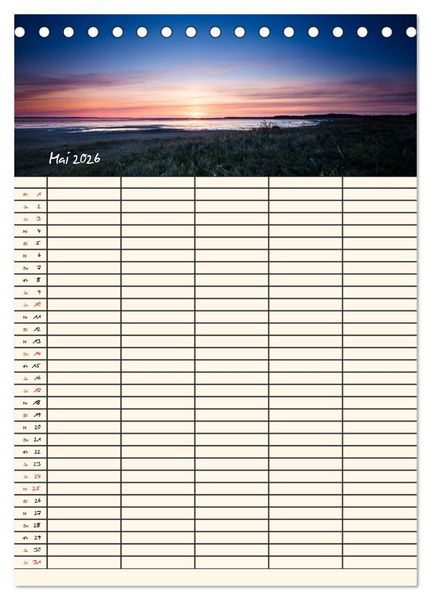 Produktbild: Noch mehr F&ouml;hrweh Familienplaner (Tischkalender 2026 DIN A5 hoch), CALVENDO Monatskalender