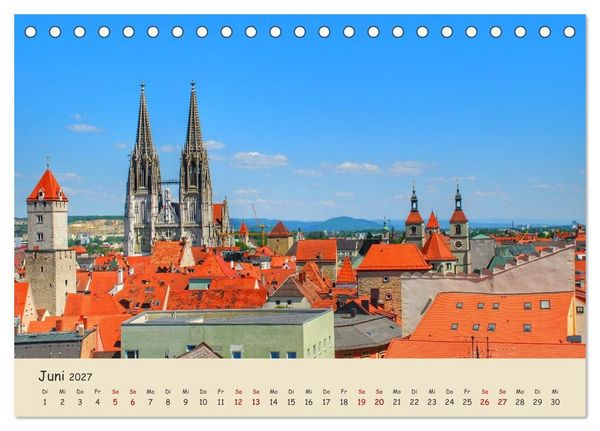 Produktbild: Regensburg. Du bist so sch&ouml;n (Tischkalender 2027 DIN A5 quer), CALVENDO Monatskalender