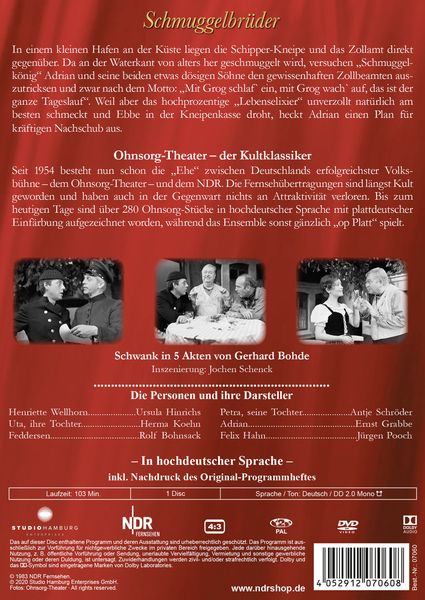 Produktbild: Ohnsorg-Theater Klassiker - Schmuggelbr&uuml;der