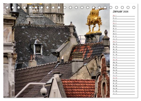 Produktbild: 300mm - Br&uuml;ssel (Tischkalender 2026 DIN A5 quer), CALVENDO Monatskalender