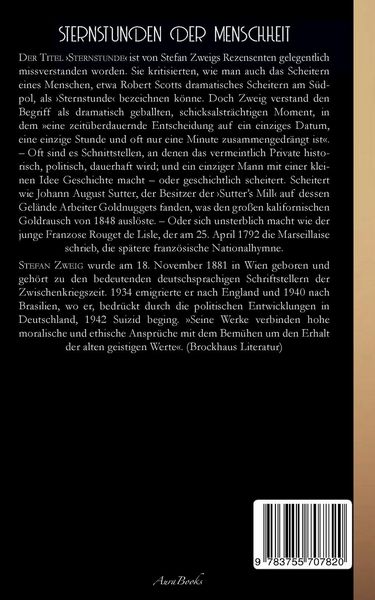 Produktbild: Stefan Zweig: Sternstunden der Menschheit