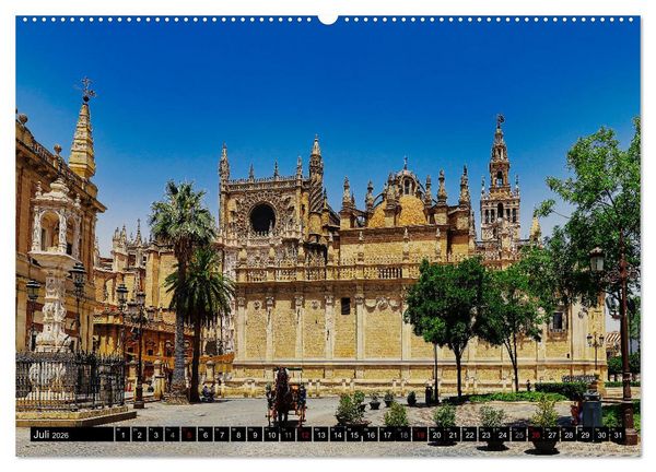 Produktbild: Sevilla - Traumziel in Andalusien (Wandkalender 2026 DIN A2 quer), CALVENDO Monatskalender