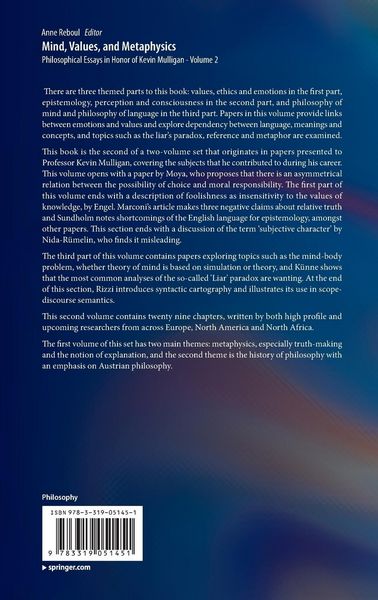 Produktbild: Mind, Values, and Metaphysics