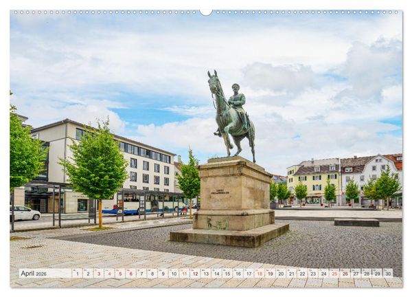 Produktbild: Sigmaringen Impressionen (hochwertiger Premium Wandkalender 2026 DIN A2 quer), Kunstdruck in Hochglanz