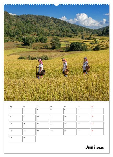 Produktbild: MYANMAR - Mein Urlaubsplaner (Wandkalender 2026 DIN A2 hoch), CALVENDO Monatskalender