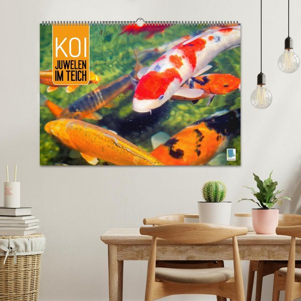 Produktbild: Koi: Juwelen im Teich (Wandkalender 2026 DIN A2 quer), CALVENDO Monatskalender