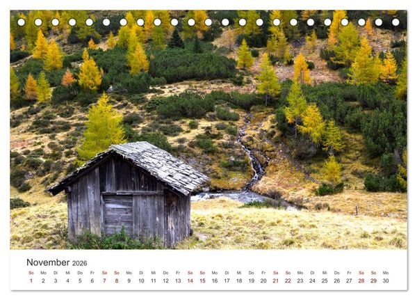 Produktbild: S&uuml;dtirol - Entlang der italienischen Alpen. (Tischkalender 2026 DIN A5 quer), CALVENDO Monatskalender