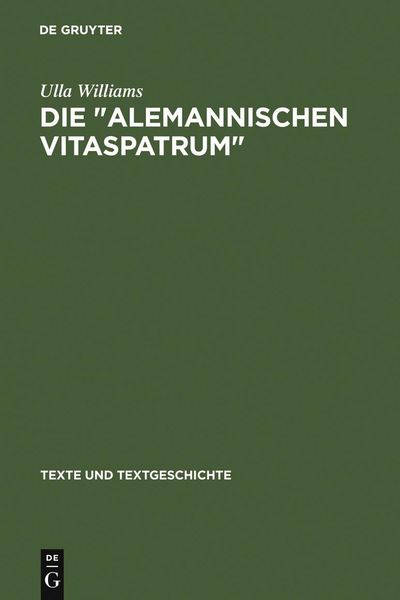 Produktbild: Die " Alemannischen Vitaspatrum "