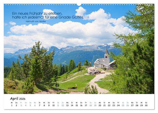 Produktbild: Christliche Bildpoesie 2026 (hochwertiger Premium Wandkalender 2026 DIN A2 quer), Kunstdruck in Hochglanz