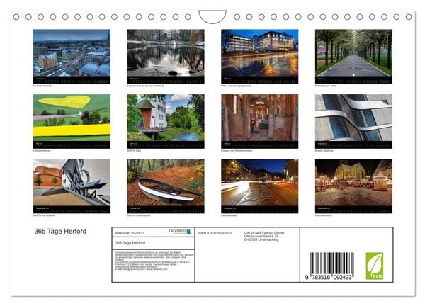 Produktbild: 365 Tage Herford (Wandkalender 2026 DIN A4 quer), CALVENDO Monatskalender