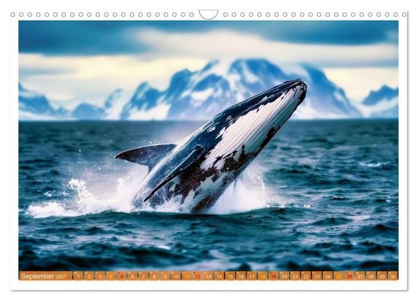Produktbild: Whale Watching (Wandkalender 2027 DIN A3 quer), CALVENDO Monatskalender