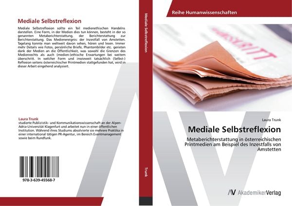 Mediale Selbstreflexion, Taschenbuch von Laura Trunk, AV Akademikerverlag, 9783639455687