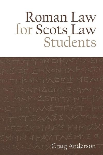 Produktbild: Roman Law for Scots Law Students