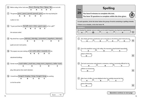 Produktbild: 11+ English Quick Practice Tests Age 10-11 (Year 6) Book 3