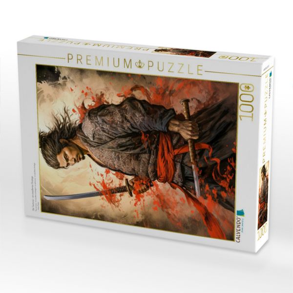Produktbild: CALVENDO Puzzle Der Samurai - ein exzellenter Stratege | 1000 Teile Lege-Gr&ouml;&szlig;e 64x48cm Foto-Puzzle f&uuml;r gl&uuml;ckliche Stunden