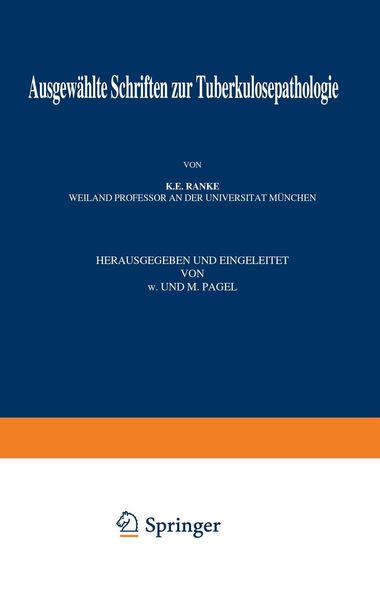 Produktbild: Ausgew&auml;hlte Schriften zur Tuberkulosepathologie