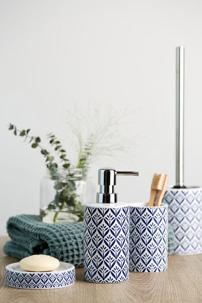 Produktbild: WC-Garnitur Mod. Lorca Keramik, mit mediterranem Muster