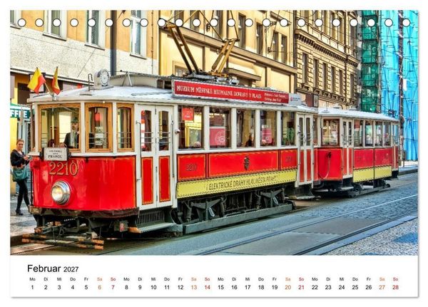 Produktbild: TRAM CLASSICS - Stra&szlig;enbahn Nostalgie (Tischkalender 2027 DIN A5 quer), CALVENDO Monatskalender