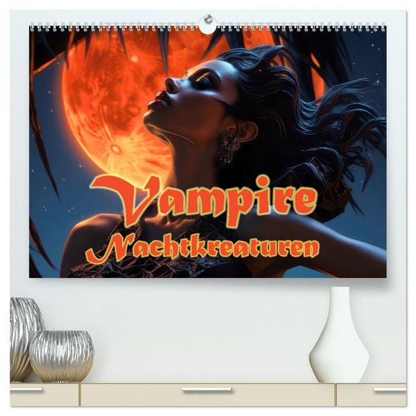 Produktbild: Vampire Nachtkreaturen (hochwertiger Premium Wandkalender 2026 DIN A2 quer), Kunstdruck in Hochglanz