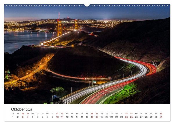 Produktbild: Lightpainting - Malen mit Licht und Zeit (Wandkalender 2026 DIN A2 quer), CALVENDO Monatskalender