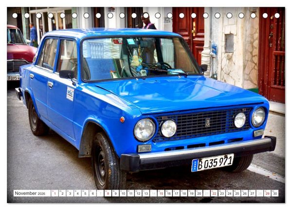 Produktbild: LADA-LAND KUBA (Tischkalender 2026 DIN A5 quer), CALVENDO Monatskalender