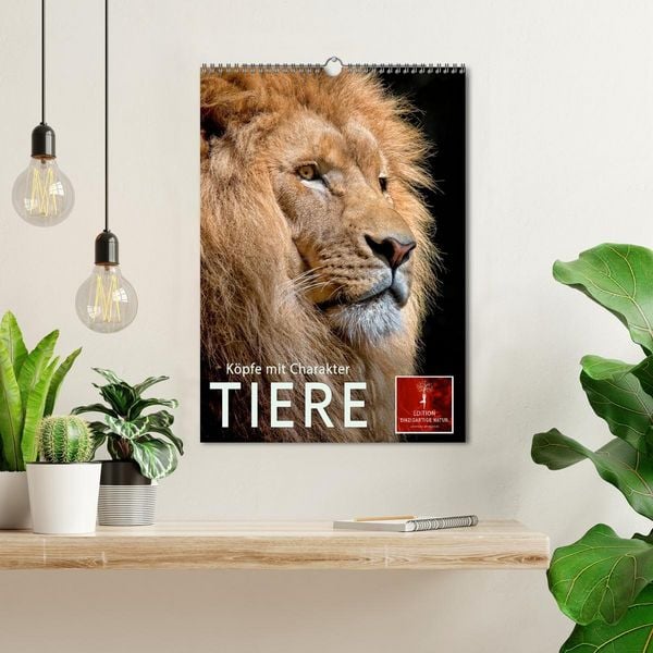 Produktbild: Tiere - K&ouml;pfe mit Charakter (Wandkalender 2026 DIN A3 hoch), CALVENDO Monatskalender