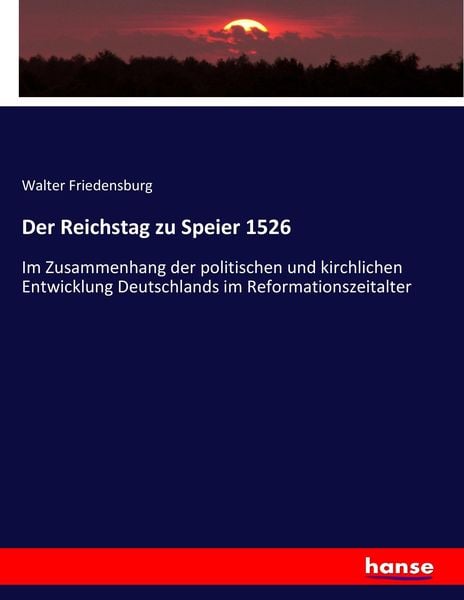 Produktbild: Der Reichstag zu Speier 1526