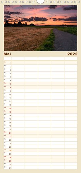 Produktbild: Familienplaner Goldene Stunde - Landschaftsbilder der Schweiz (Wandkalender 2022 , 21 cm x 45 cm, hoch)