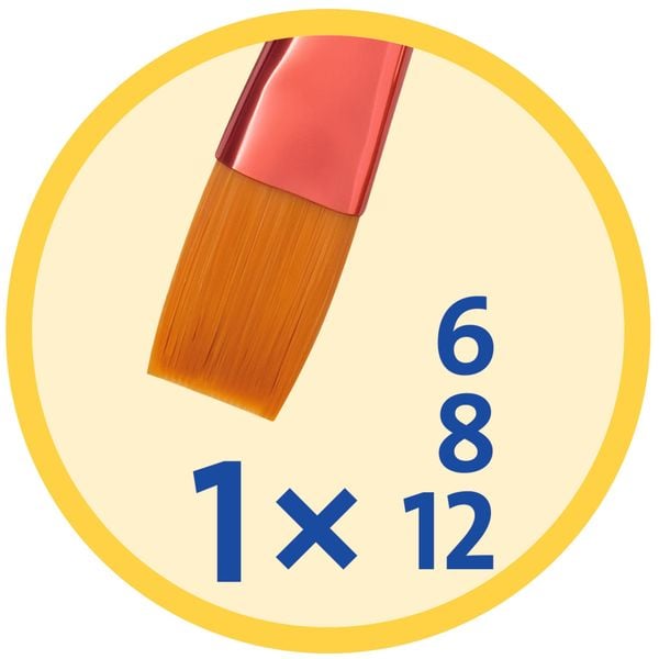 Produktbild: Pelikan Pinsel Premium, 8er Synthetikpinseln