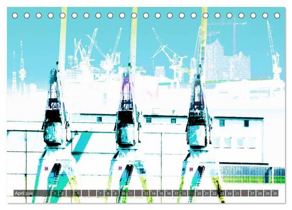 Produktbild: Photo-Art / Hamburg Hafen (Tischkalender 2026 DIN A5 quer), CALVENDO Monatskalender