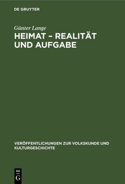 Produktbild: Heimat &ndash; Realit&auml;t und Aufgabe
