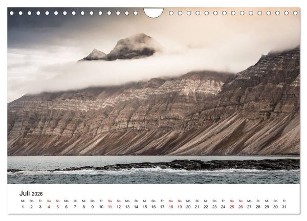 Produktbild: Spitzbergenkalender (Wandkalender 2026 DIN A4 quer), CALVENDO Monatskalender