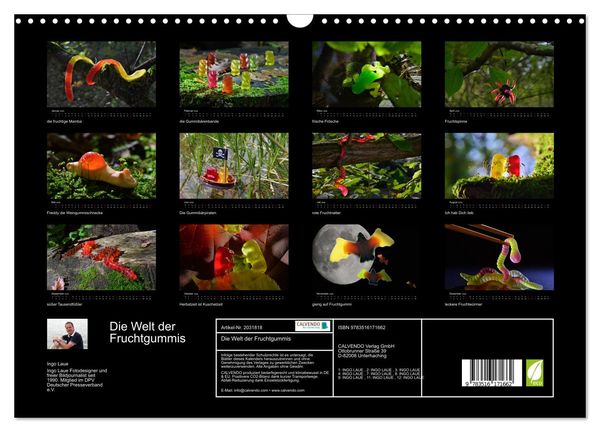 Produktbild: Die Welt der Fruchtgummis (Wandkalender 2026 DIN A3 quer), CALVENDO Monatskalender