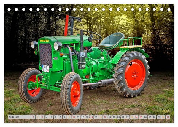 Produktbild: Geliebte Oldtimer Traktoren (Tischkalender 2026 DIN A5 quer), CALVENDO Monatskalender