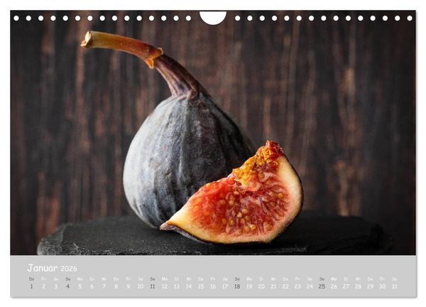 Produktbild: authentic FOOD art Obst und Gem&uuml;se (Wandkalender 2026 DIN A4 quer), CALVENDO Monatskalender