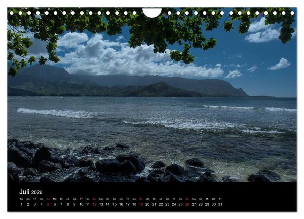 Produktbild: Hawaii - Kauai (Wandkalender 2026 DIN A4 quer), CALVENDO Monatskalender