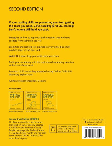 Produktbild: Collins English for Exams Reading for IELTS