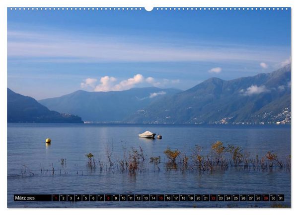 Produktbild: Lago Maggiore - Der malerische See in Italien und der Schweiz (hochwertiger Premium Wandkalender 2026 DIN A2 quer), Kunstdruck in Hochglanz