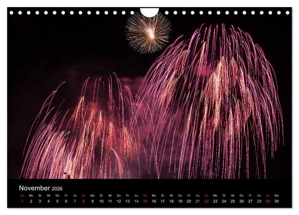 Produktbild: Feuerwerk (Wandkalender 2026 DIN A4 quer), CALVENDO Monatskalender