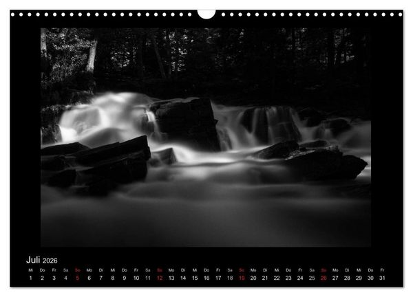 Produktbild: Harz-Bilder in monochrome (Wandkalender 2026 DIN A3 quer), CALVENDO Monatskalender