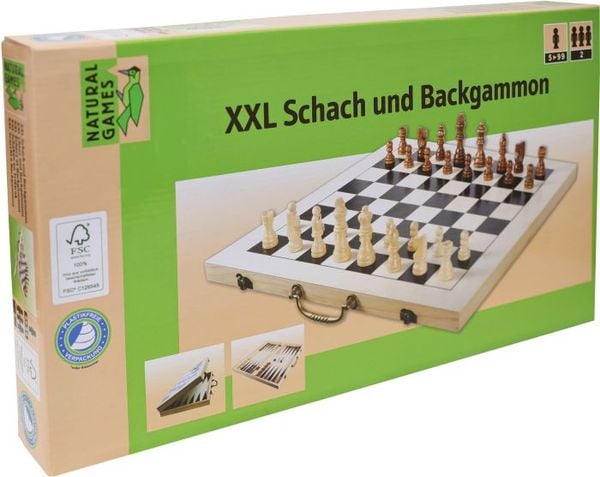 Natural Games XXL Schach und Backgammon