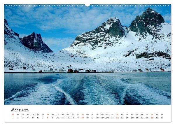 Produktbild: Nordnorwegen im Licht (Wandkalender 2026 DIN A2 quer), CALVENDO Monatskalender