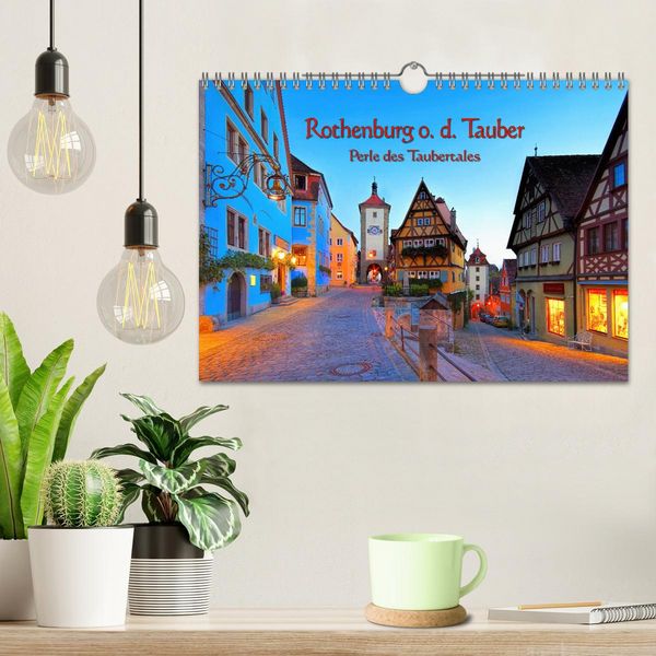 Produktbild: Rothenburg o. d. Tauber - Perle des Taubertales (Wandkalender 2026 DIN A4 quer), CALVENDO Monatskalender