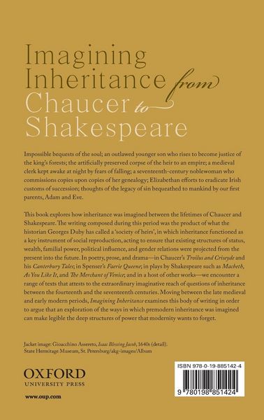 Produktbild: Imagining Inheritance from Chaucer to Shakespeare