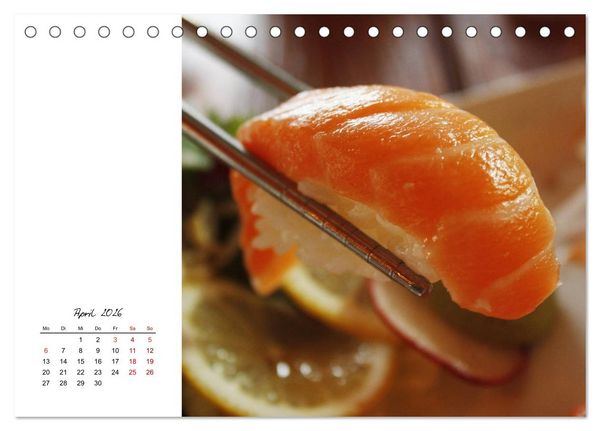 Produktbild: Sashimi und Sushi. Japans K&ouml;stlichkeiten (Tischkalender 2026 DIN A5 quer), CALVENDO Monatskalender