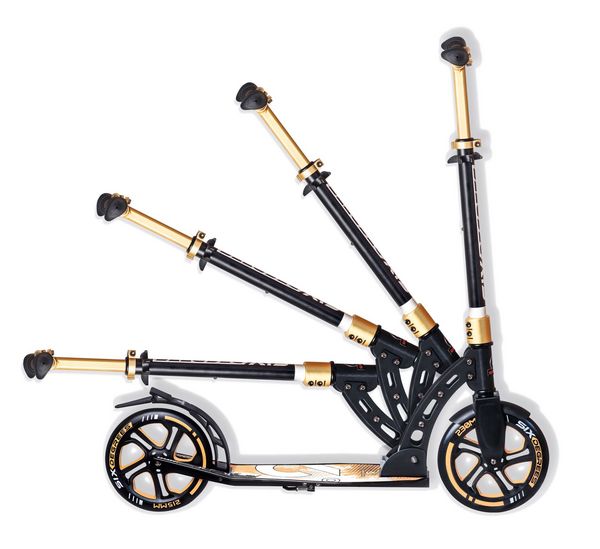 Produktbild: SIX DEGREES Alu Scooter 230/215 mm gold