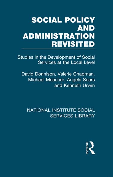 Produktbild: Social Policy and Administration Revisited