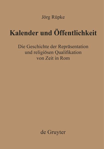 Produktbild: Kalender und &Ouml;ffentlichkeit