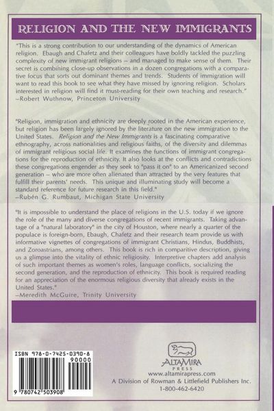 Produktbild: Religion and the New Immigrants