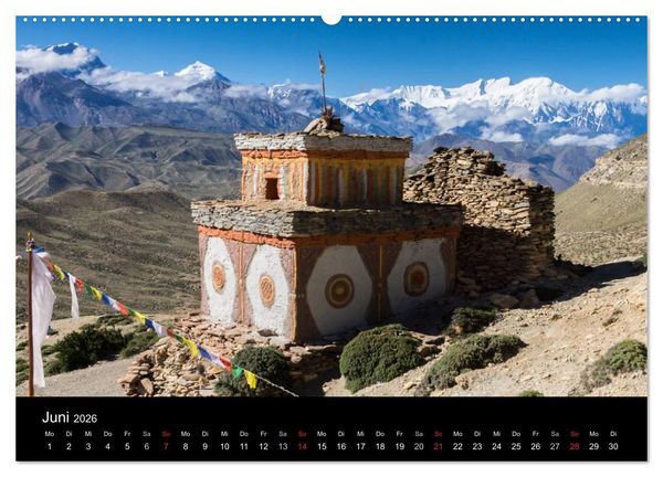 Produktbild: Buddhistische Ch&ouml;rten im Himalaya (Wandkalender 2026 DIN A2 quer), CALVENDO Monatskalender